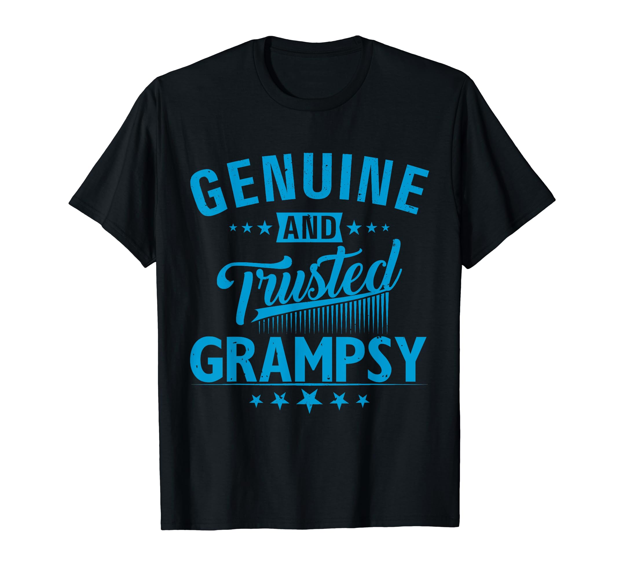 Mens Genuine And Trusted Grampsy Papa T-Shirt - Minimalist Print Unisex - T-Shirt, Sweatshirt, Hoodie
