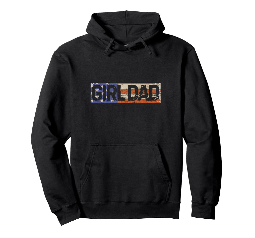 Dad Gifts Fathers Dads Papa Usa Flag Hoodie - Custom Art Print for Adults - T-Shirt, Sweatshirt, Hoodie