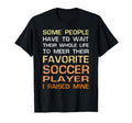 Favorite Soccer Player Mom Dad Gift I T-Shirt - Graphic Print Men Women - T-Shirt, Sweatshirt, Hoodie