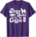 Dogs Books Coffee for Book Lover Shelter - Adult & Kids T-Shirts, Sweatshirts & Hoodies apparel design preview 1