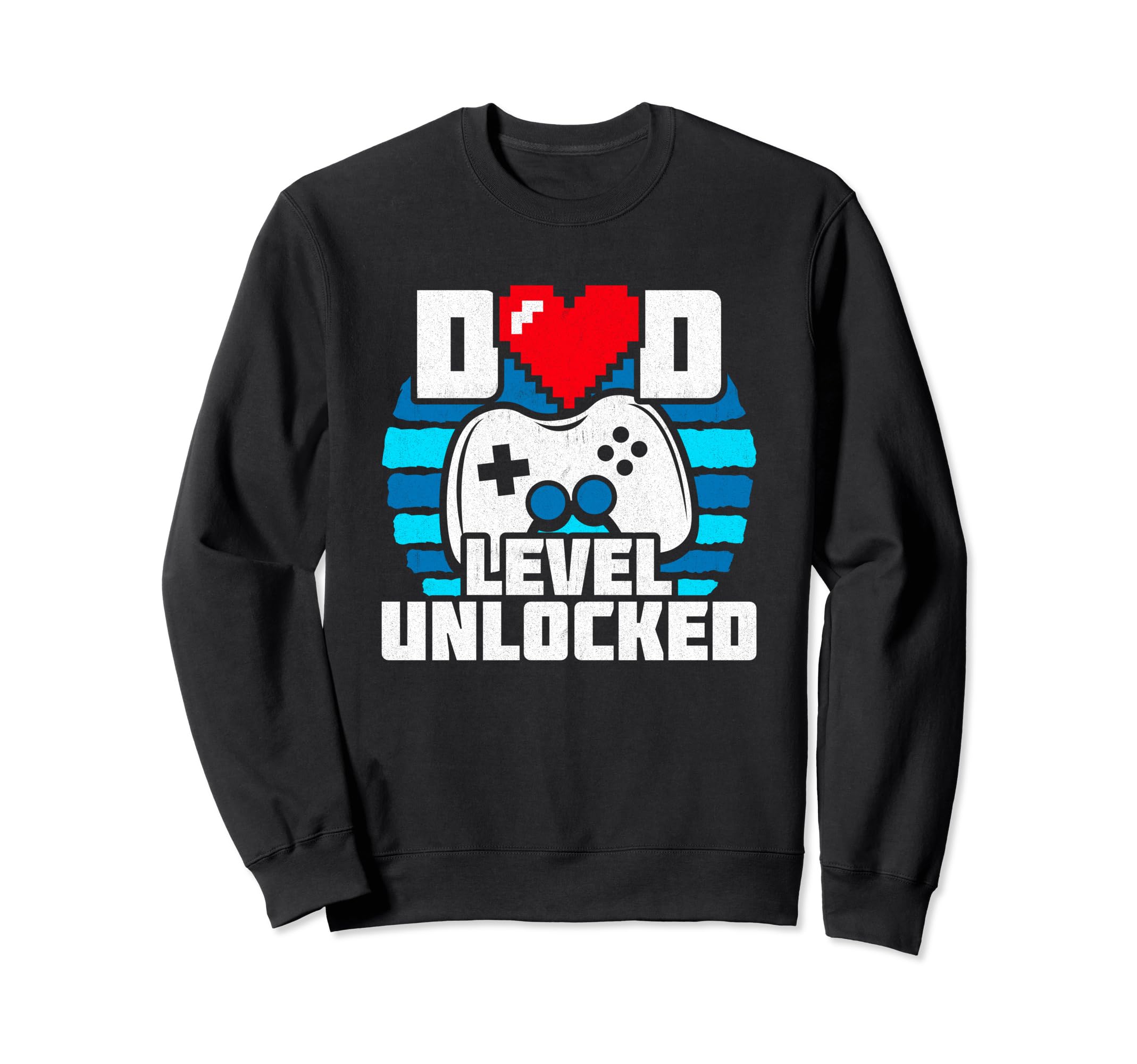 New Dad Level Unlocked Gamer Dad Sweatshirt - Unique Graphic Unisex - T-Shirt, Sweatshirt, Hoodie