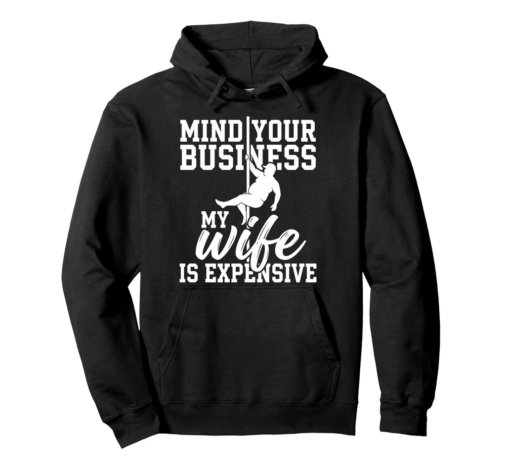 Dad Bod Mind Your Business My Wife Is Hoodie - Minimalist Print Men Women - T-Shirt, Sweatshirt, Hoodie