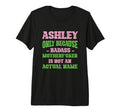 Badass Ashley Name Unique T-Shirt - Casual Everyday Wear for Adults - T-Shirt, Sweatshirt, Hoodie