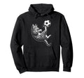 Funny Soccer Cat Kicking Ball Animal Hoodie - Trendy Graphic Men Women - T-Shirt, Sweatshirt, Hoodie