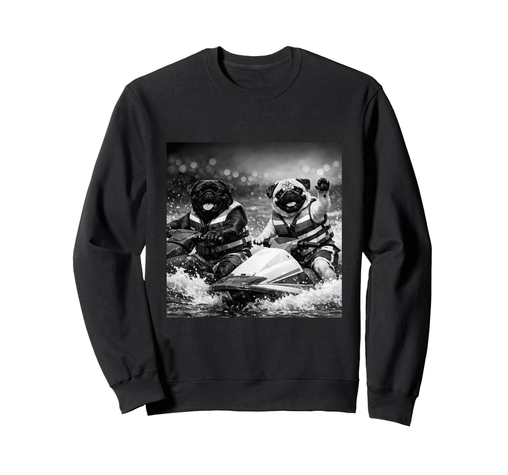 Pug Water Sports Funny Costume Life Sweatshirt - Novelty Apparel Men Women - T-Shirt, Sweatshirt, Hoodie