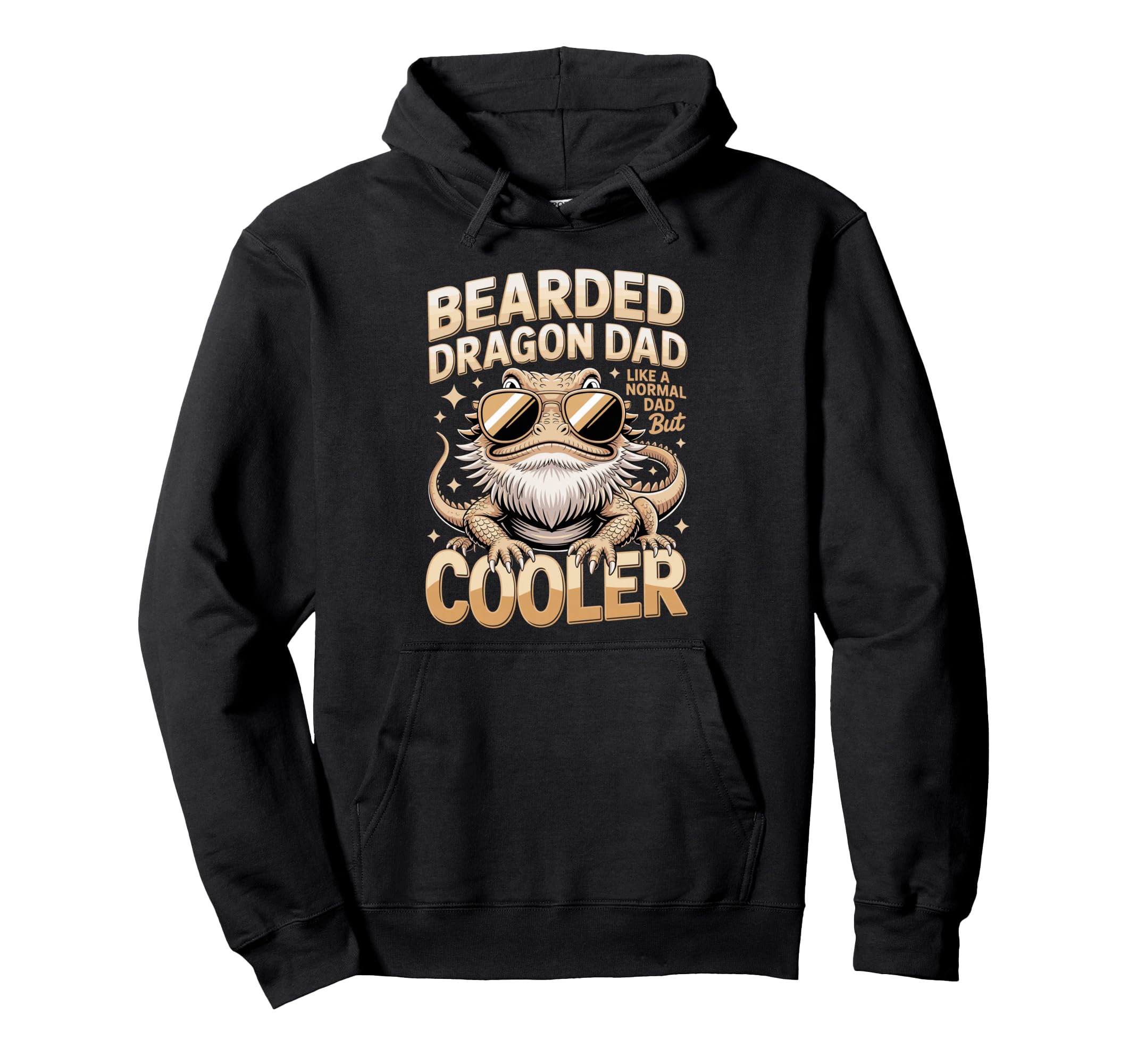 Bearded Dragon Dad Like Normal Dad But Cooler Hoodie - Graphic Print Unisex - T-Shirt, Sweatshirt, Hoodie