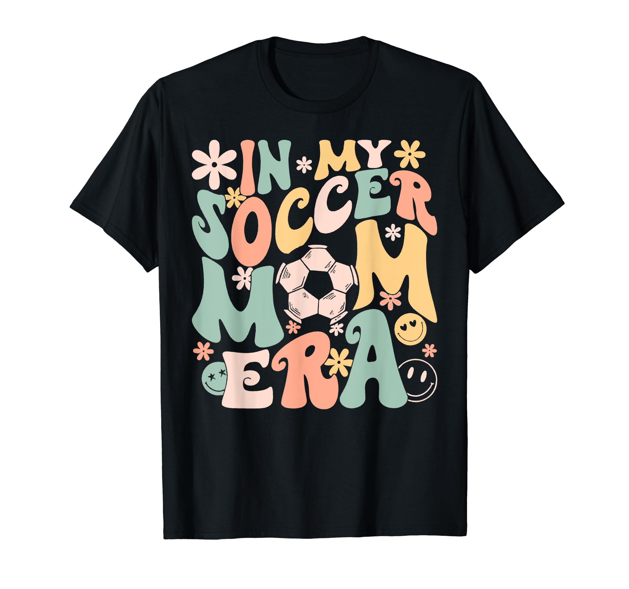 Groovy Soccer Mama My Soccer Mom T-Shirt - Casual Everyday Wear Men Women - T-Shirt, Sweatshirt, Hoodie