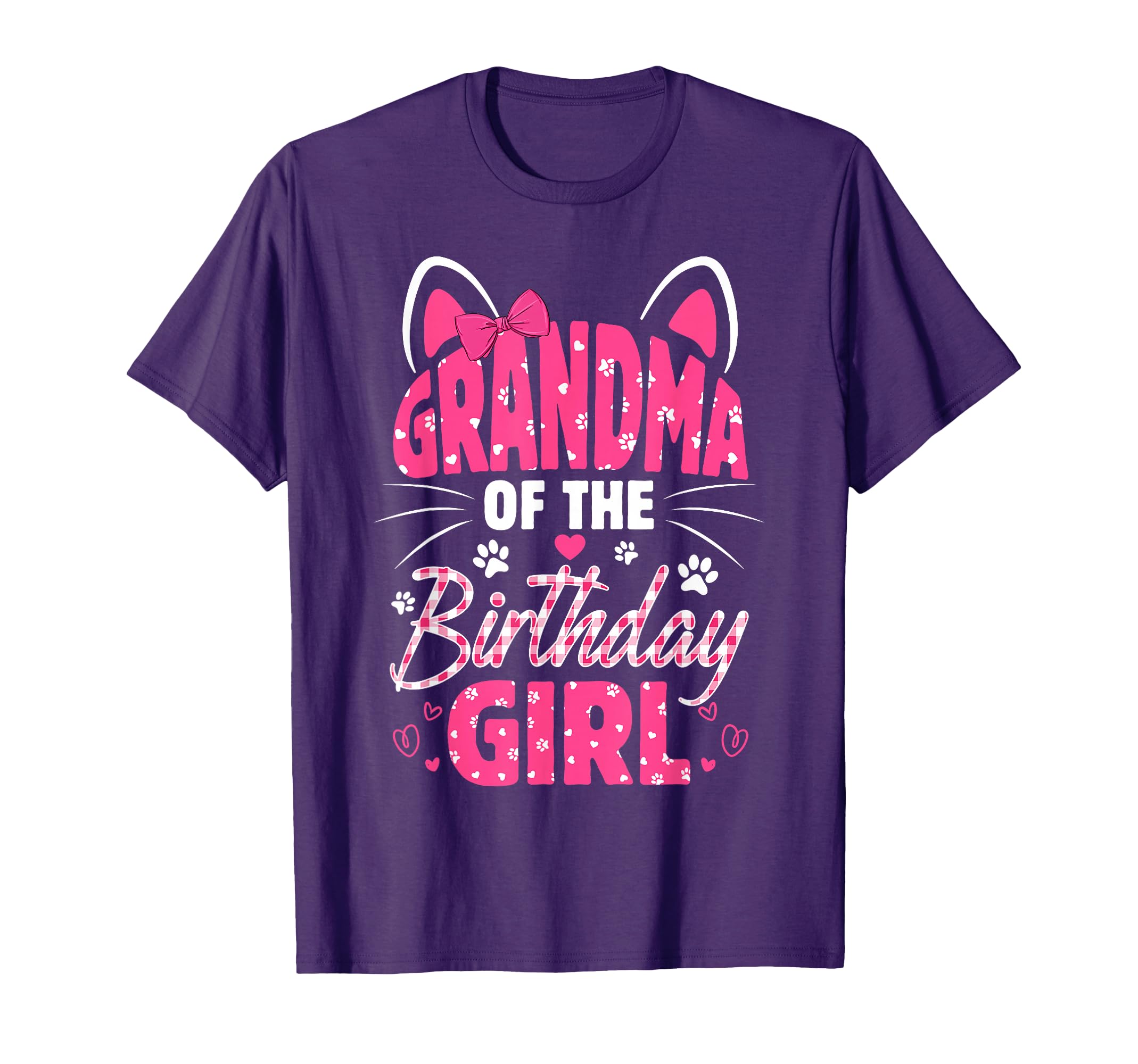 Grandma Birthday Cat Kitty Family T-Shirt - Unique Graphic Men Women - T-Shirt, Sweatshirt, Hoodie