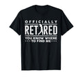 Officially Retired Funny Golf Dad T-Shirt - Novelty Apparel for Adults - T-Shirt, Sweatshirt, Hoodie