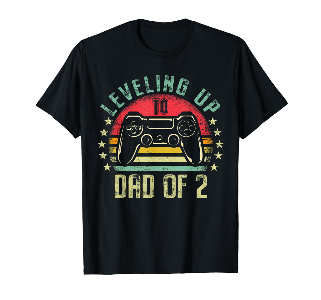 Leveling Up To Dad 2 Daddy Again T-Shirt - Fun Novelty Design Men Women - T-Shirt, Sweatshirt, Hoodie