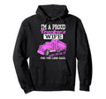 Im Proud Trucker Wife 18 Wheeler Road Hoodie - Streetwear Style for Adults - T-Shirt, Sweatshirt, Hoodie