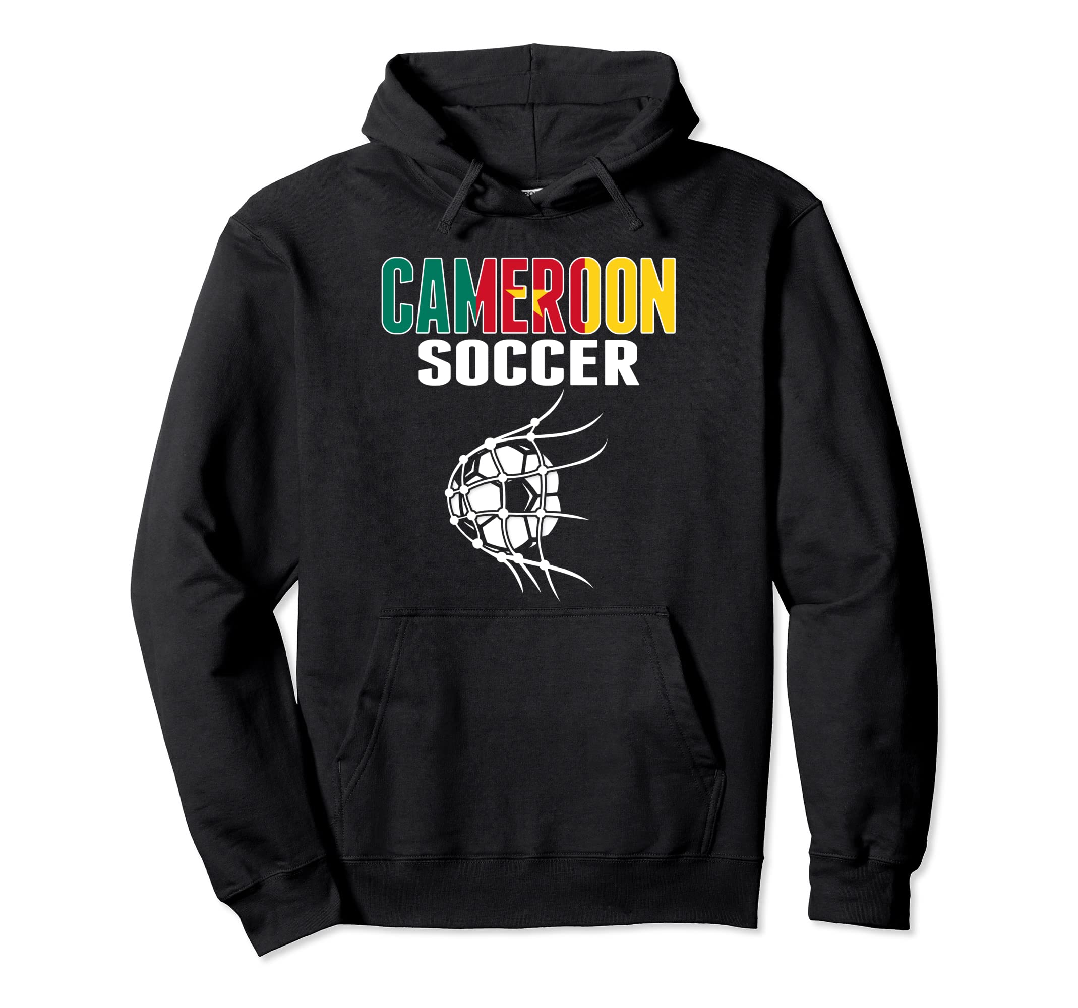 Cameroon Soccer Ball Net Cameroonian Hoodie - Minimalist Print Men Women - T-Shirt, Sweatshirt, Hoodie