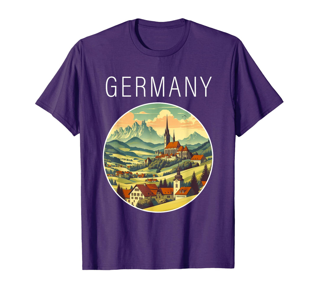 Germany Scenery Art Deco T-Shirt - Unique Graphic Unisex - T-Shirt, Sweatshirt, Hoodie