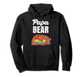 Lgbt Dad Papa Bear Camping Fathers Day Hoodie - Minimalist Print Men Women - T-Shirt, Sweatshirt, Hoodie