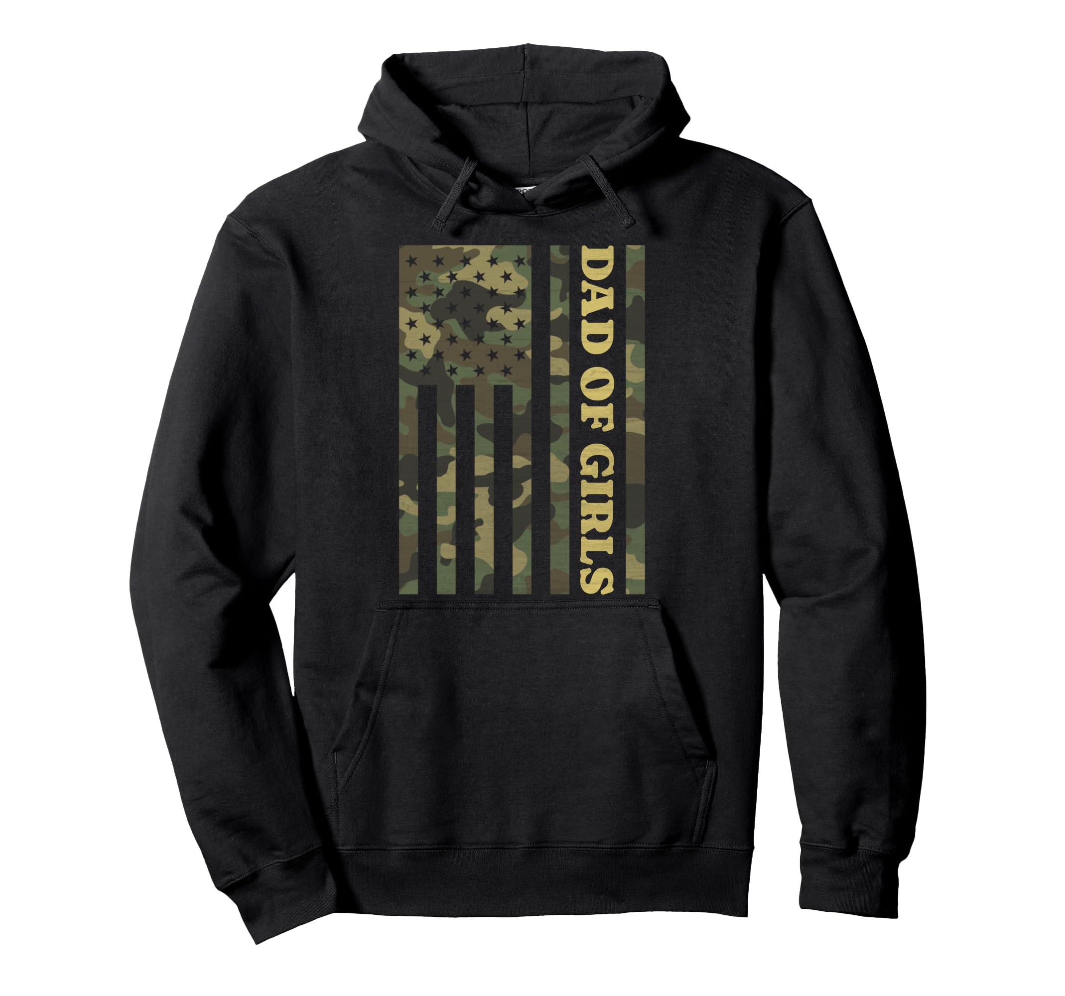 Camo Dad American Flag Camouflage Dad Est Hoodie - Minimalist Print Unisex - T-Shirt, Sweatshirt, Hoodie