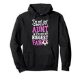 Her Biggest Fan Soccer Aunt Soccer Hoodie - Unique Graphic for Adults - T-Shirt, Sweatshirt, Hoodie