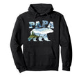 Papa Bear Mountains Forest Sky Silhouette Hoodie - Minimalist Print Unisex - T-Shirt, Sweatshirt, Hoodie