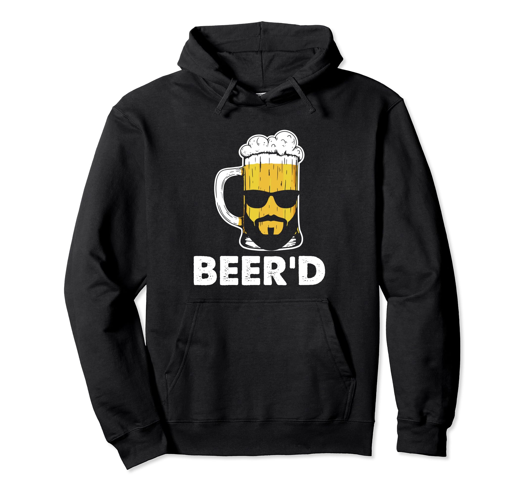 Bearded Guy Funny Beard Lover Hoodie - Custom Art Print for Adults - T-Shirt, Sweatshirt, Hoodie