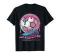 Soccer Ball Drip Ice Cream Drip T-Shirt - Fun Novelty Design Men Women - T-Shirt, Sweatshirt, Hoodie