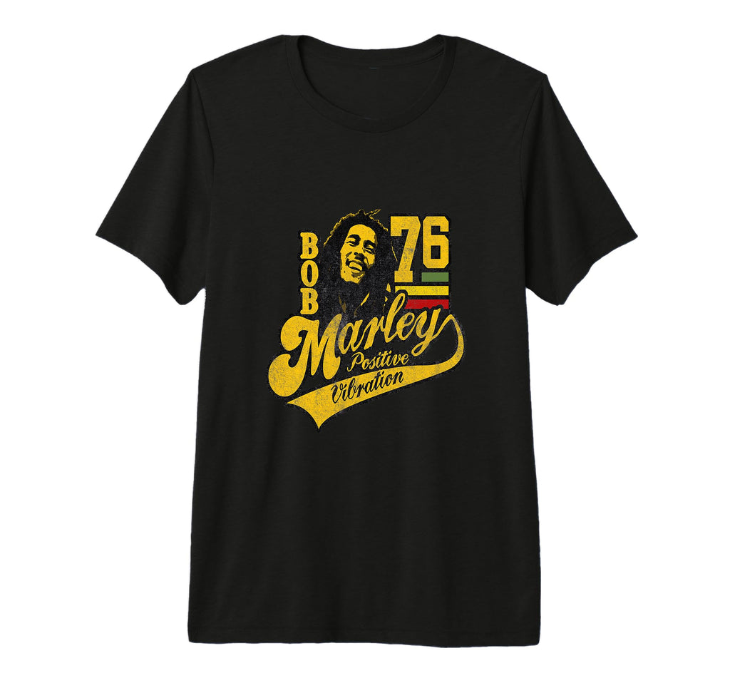 Bob Marley Positive Vibrations Soccer T-Shirt - Minimalist Print Men Women - T-Shirt, Sweatshirt, Hoodie
