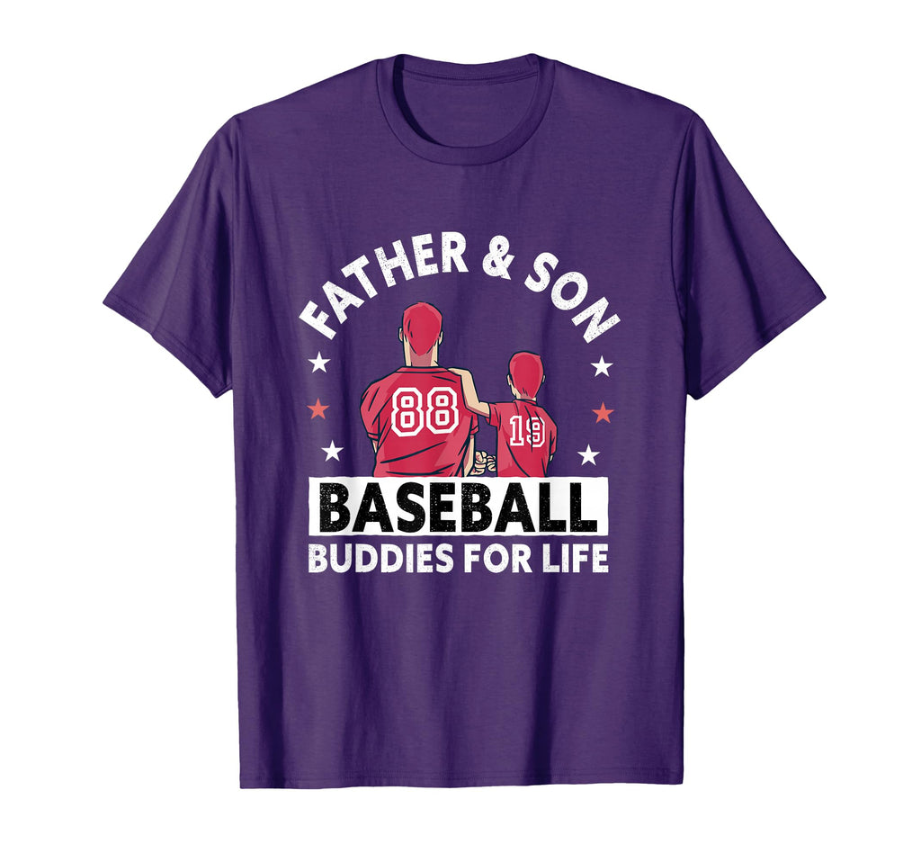 Baseball Buddies Life Father Son T-Shirt - Fun Novelty Design for Adults - T-Shirt, Sweatshirt, Hoodie