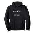 Popo Est 2024 New Dad Dad Grandpa Hoodie - Aesthetic Graphic Men Women - T-Shirt, Sweatshirt, Hoodie