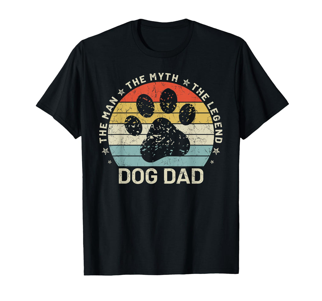 Dog Dad Funny Gifts Myth Legend Dog Dad T-Shirt - Graphic Print Men Women - T-Shirt, Sweatshirt, Hoodie