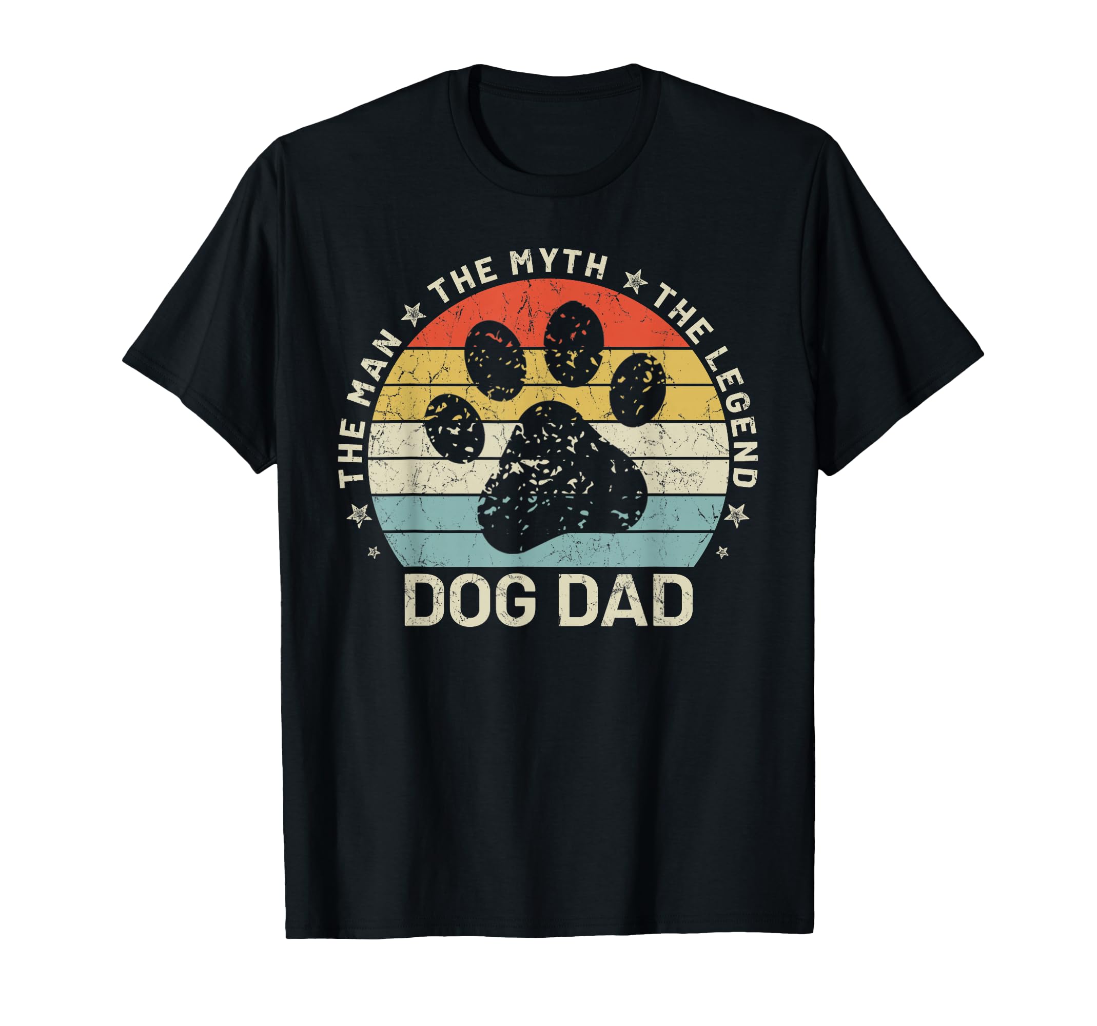Dog Dad Funny Gifts Myth Legend Dog Dad T-Shirt - Graphic Print Men Women - T-Shirt, Sweatshirt, Hoodie