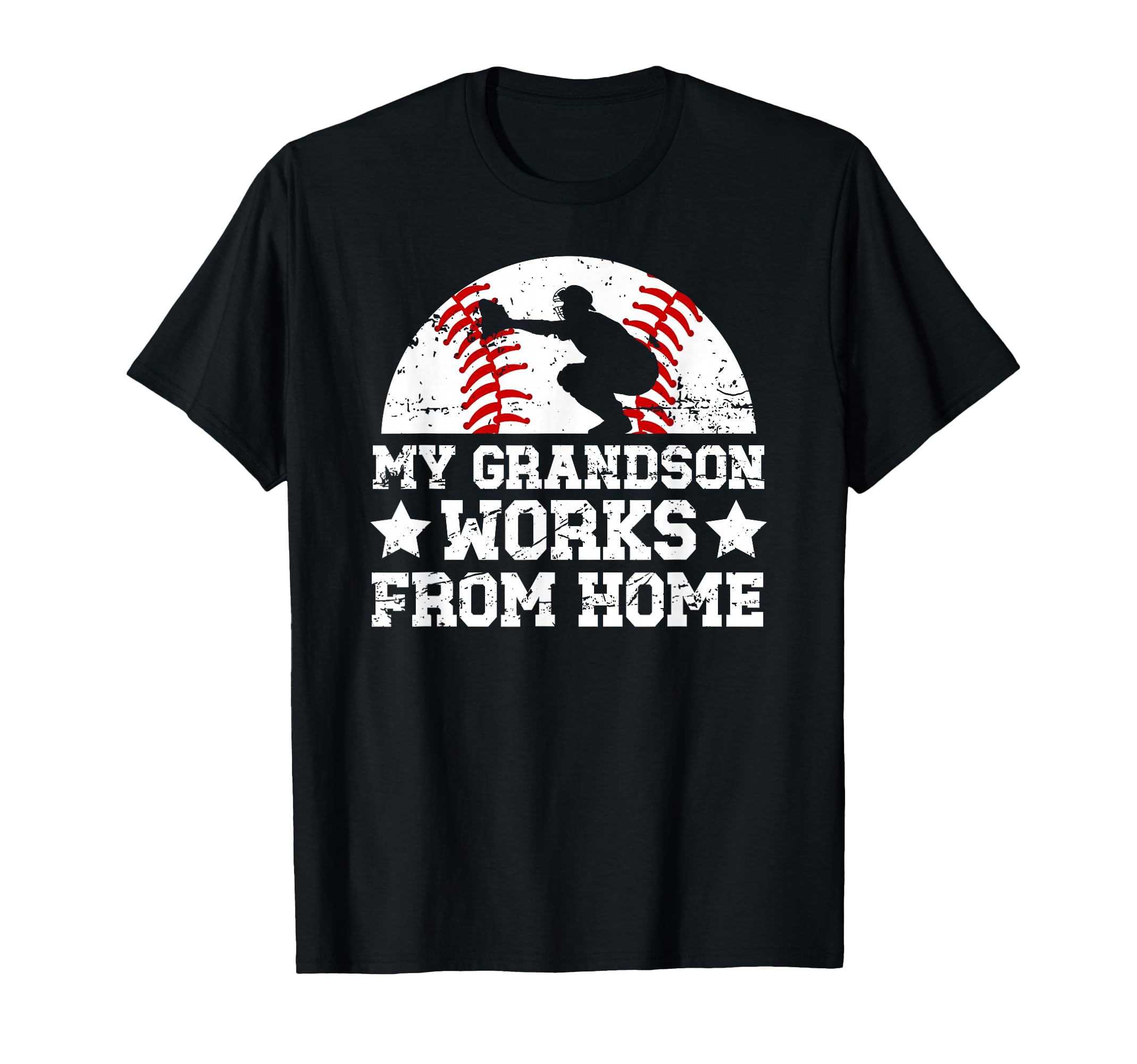 My Grandson Baseball Catcher T-Shirt - Fun Novelty Design for Adults - T-Shirt, Sweatshirt, Hoodie