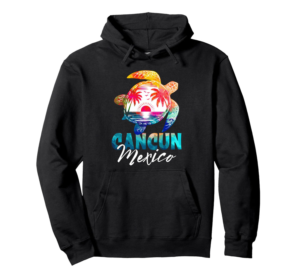 Cancun Mexico Turtle Tropical Hoodie - Casual Everyday Wear Men Women - T-Shirt, Sweatshirt, Hoodie