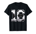 Soccer 16Th Birthday Sixteen 16 Years T-Shirt - Minimalist Print Unisex - T-Shirt, Sweatshirt, Hoodie