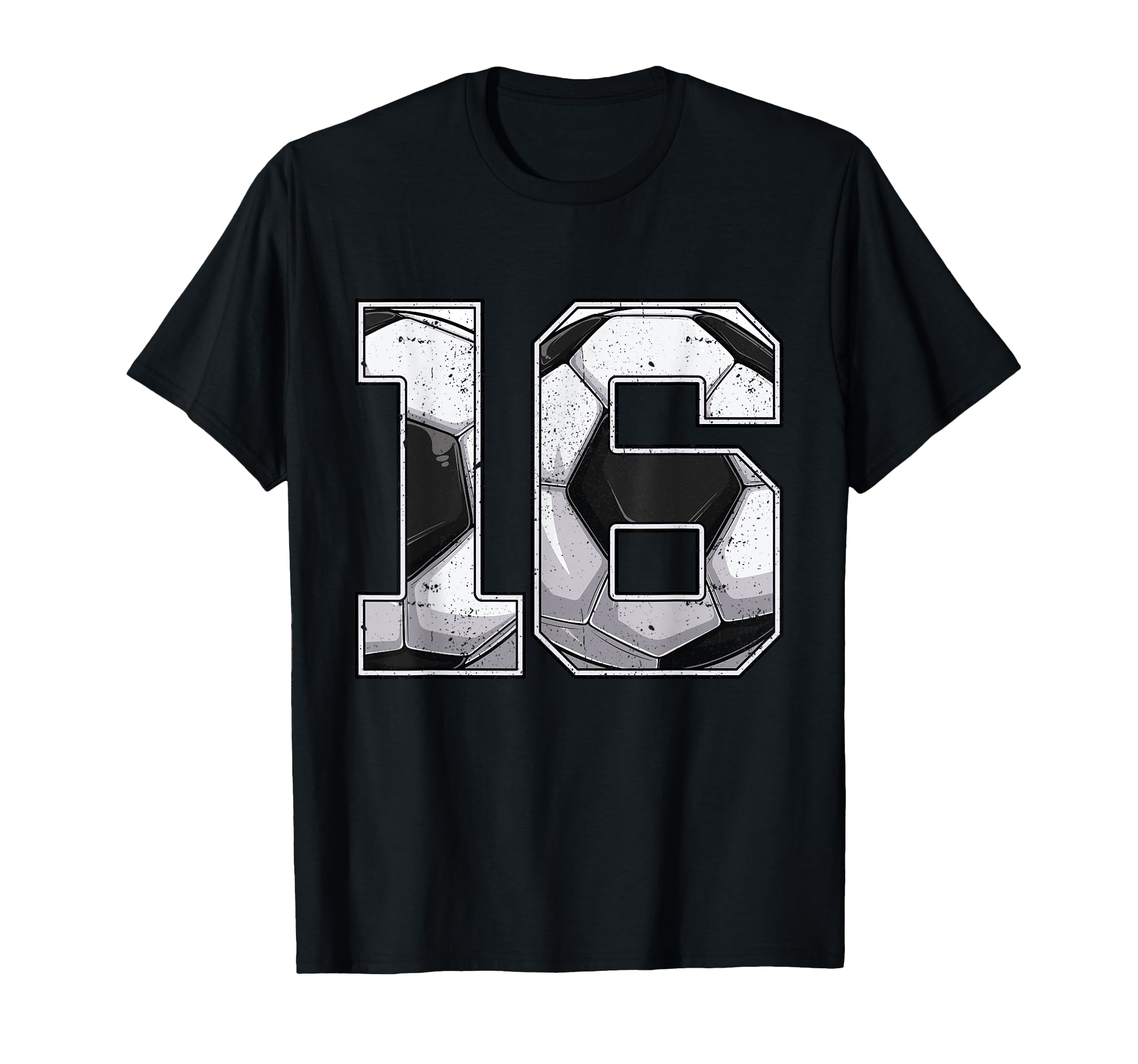Soccer 16Th Birthday Sixteen 16 Years T-Shirt - Minimalist Print Unisex - T-Shirt, Sweatshirt, Hoodie