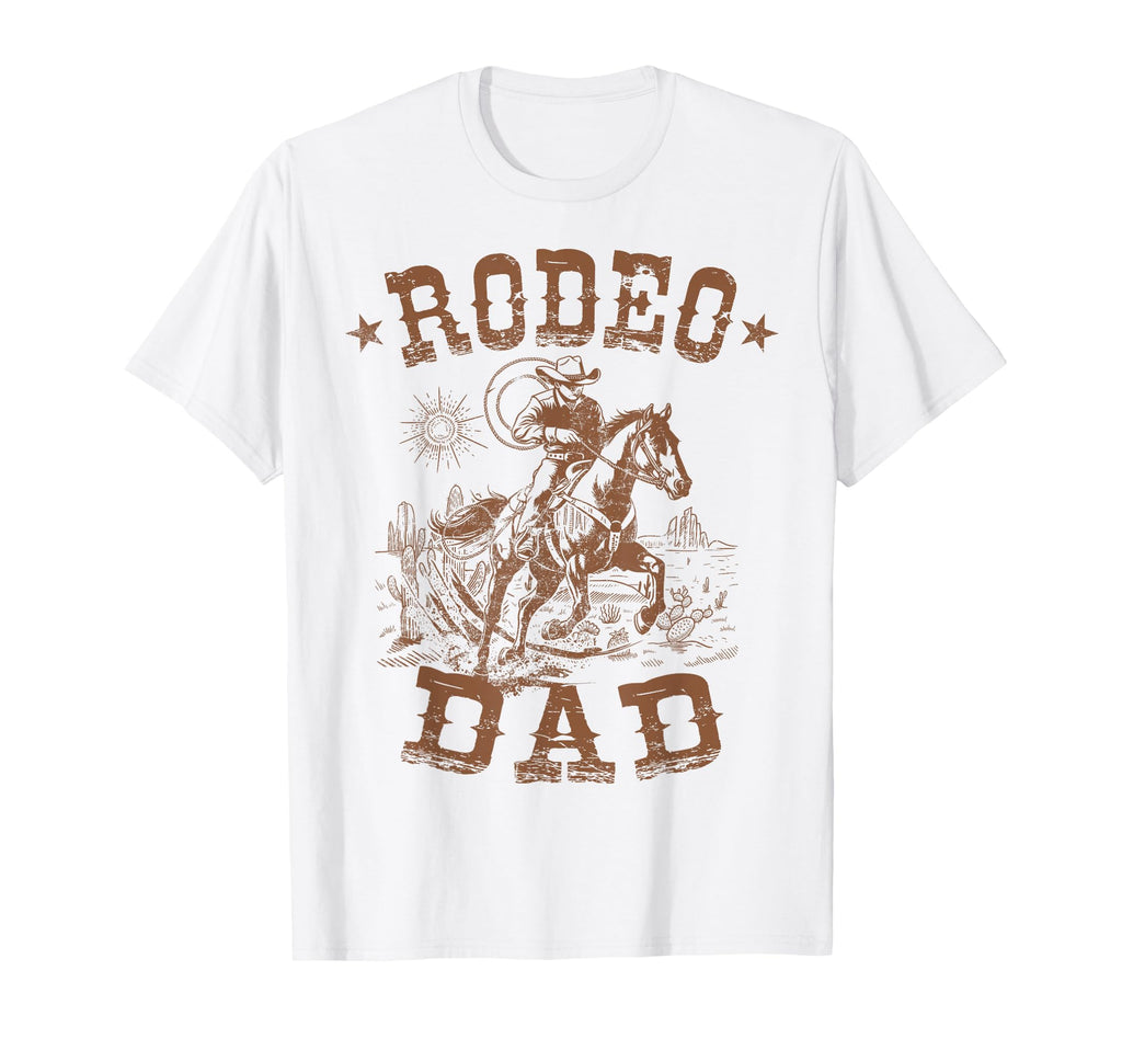 Rodeo Dad Western Cowboy Daddy Family T-Shirt - Novelty Apparel for Adults - T-Shirt, Sweatshirt, Hoodie