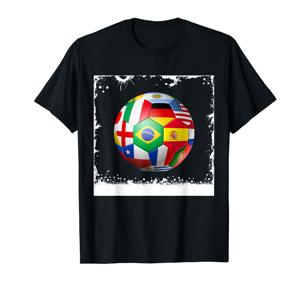 Soccer Ball National Flag Soccer Coach T-Shirt - Aesthetic Graphic Unisex - T-Shirt, Sweatshirt, Hoodie