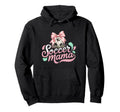 Soccer Mama Coquette Bow Sideline Hoodie - Trendy Graphic for Adults - T-Shirt, Sweatshirt, Hoodie