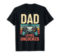 Dad Level Unlocked Funny Gamer Dad T-Shirt - Graphic Print Unisex - T-Shirt, Sweatshirt, Hoodie