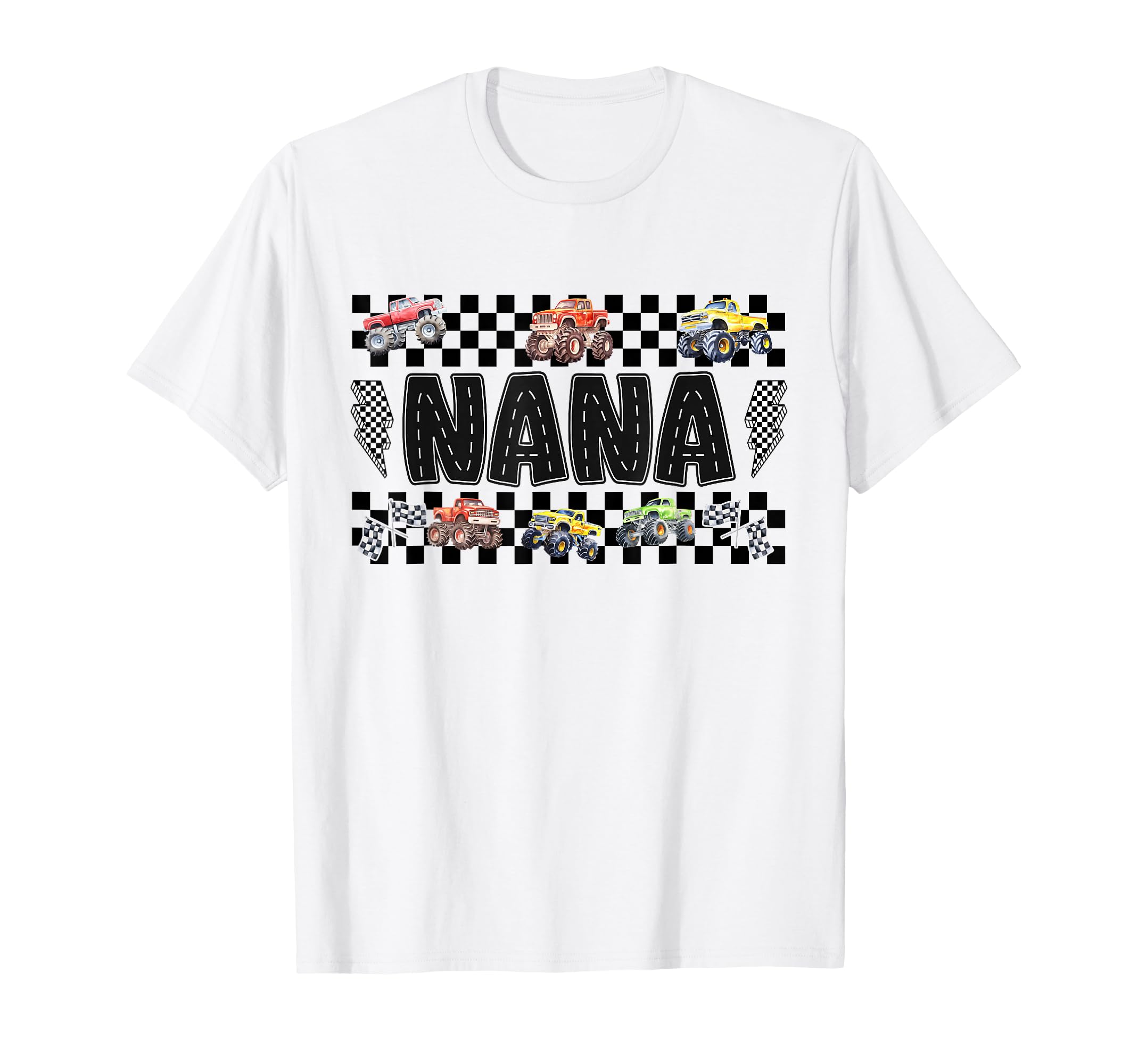 Nana Monster Truck Family Crew T-Shirt - Custom Art Print Men Women - T-Shirt, Sweatshirt, Hoodie