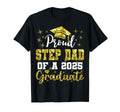Super Proud Step Dad 2025 Graduate T-Shirt - Custom Art Print for Adults - T-Shirt, Sweatshirt, Hoodie