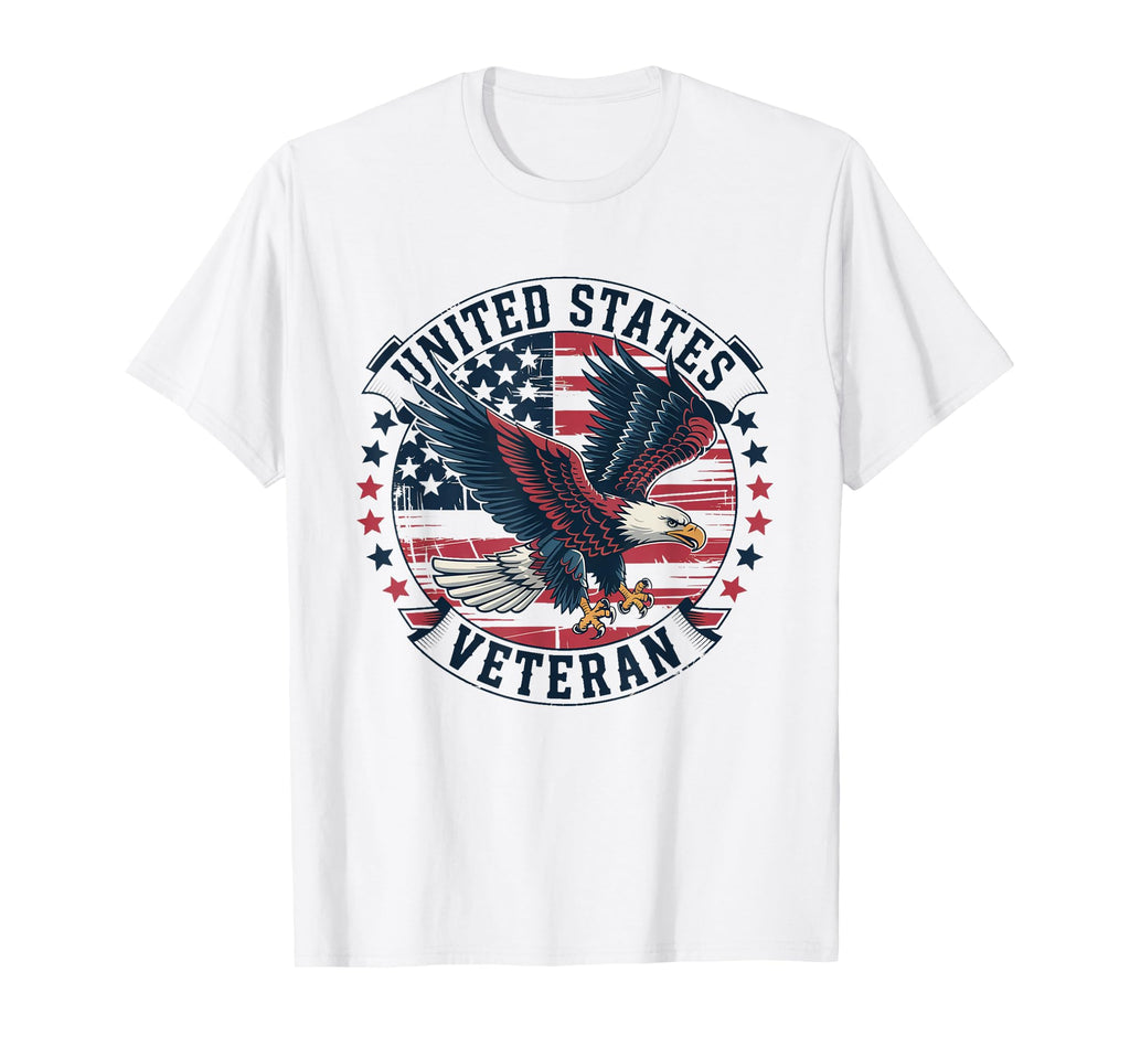 United States Veteran Eagle Veteran Dad T-Shirt - Unique Graphic Men Women - T-Shirt, Sweatshirt, Hoodie