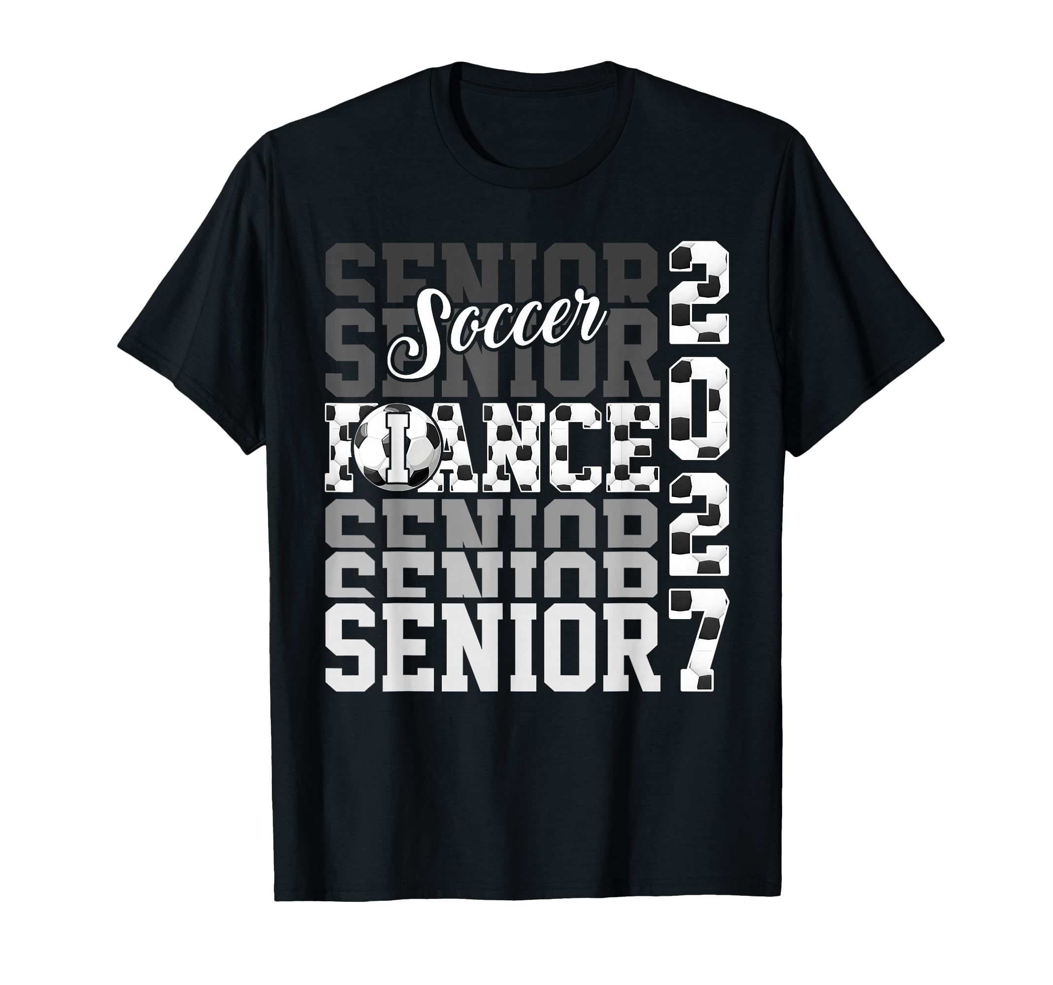 Senior 2027 Soccer Fiance Proud T-Shirt - Custom Art Print for Adults - T-Shirt, Sweatshirt, Hoodie