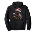 Funny Cat Ice Cream Drip Santa Hat Meowy Hoodie - Graphic Print Men Women - T-Shirt, Sweatshirt, Hoodie