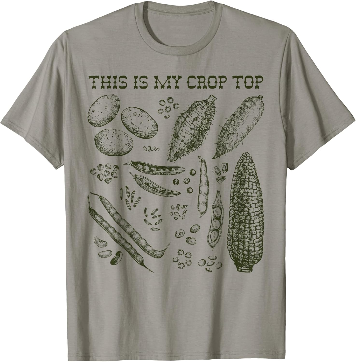Funny Gardening Pun Vegetable Art - Adult & Kids T-Shirts, Sweatshirts & Hoodies apparel design preview 1