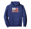 Papa Bear Patriotic Flag Fathers Hoodie - Casual Everyday Wear for Adults - T-Shirt, Sweatshirt, Hoodie