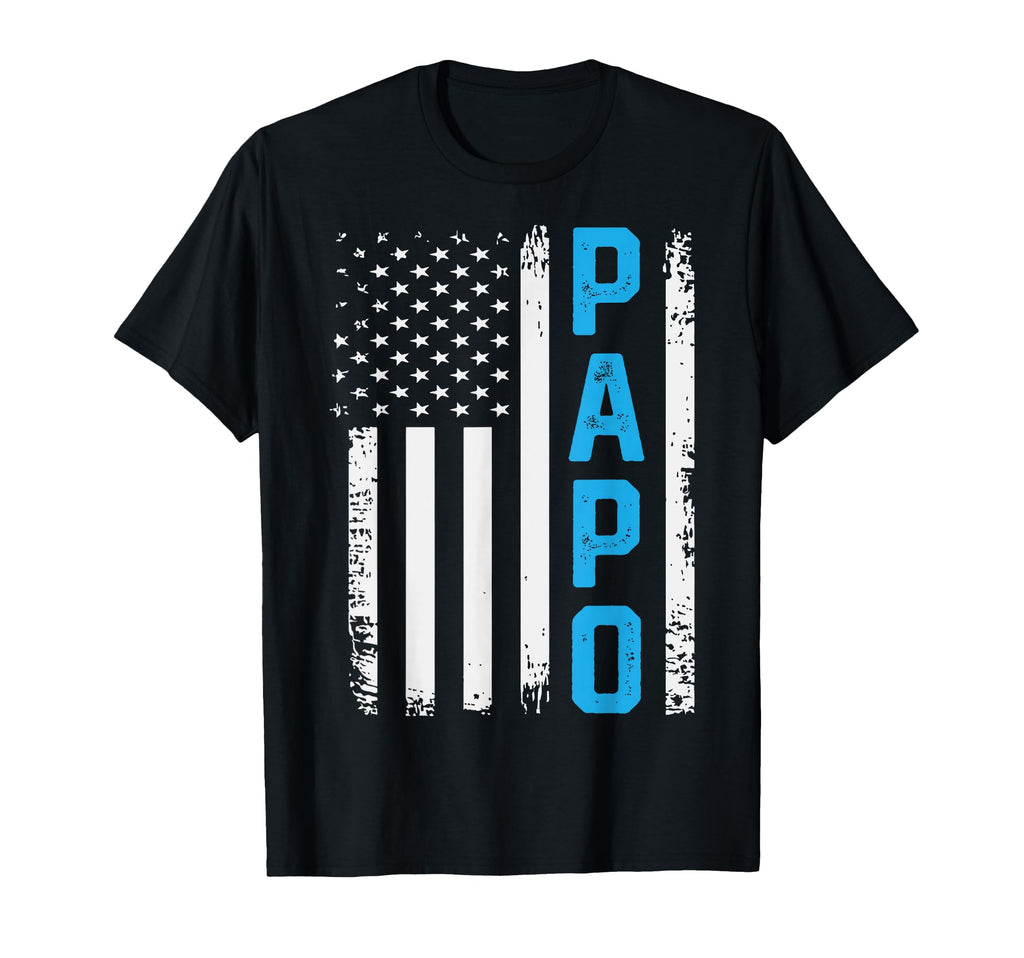 Papo Distressed American Flag T-Shirt - Casual Everyday Wear Unisex - T-Shirt, Sweatshirt, Hoodie
