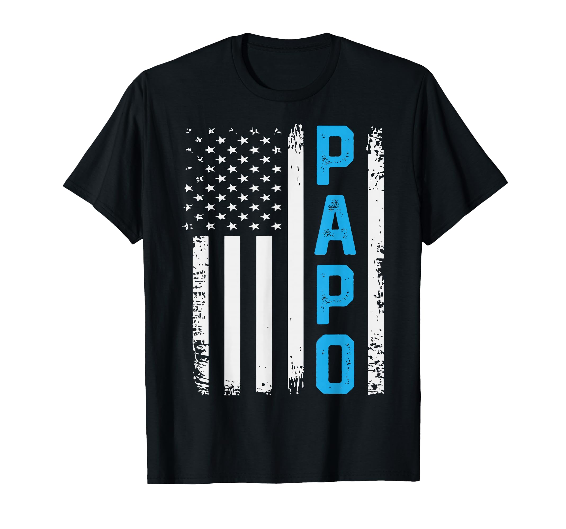 Papo Distressed American Flag T-Shirt - Casual Everyday Wear Unisex - T-Shirt, Sweatshirt, Hoodie