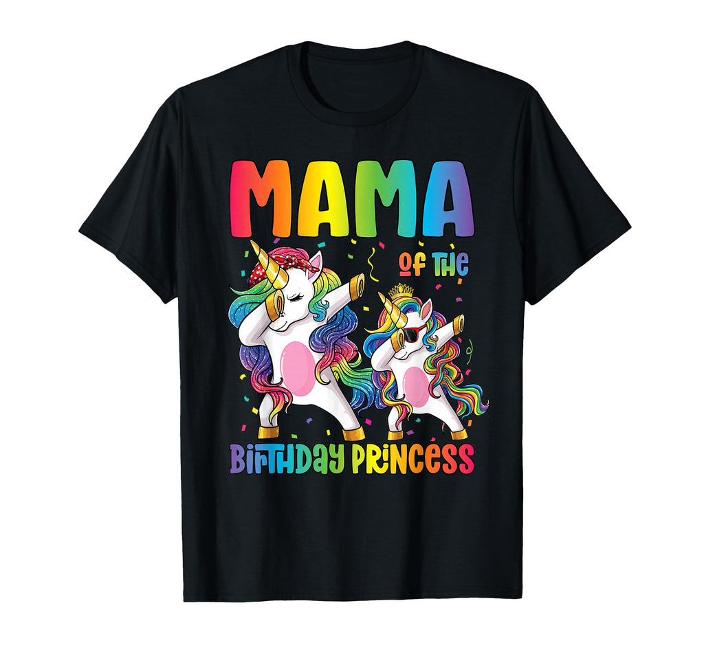 Mama Birthday Princess Dabbing T-Shirt - Aesthetic Graphic Men Women - T-Shirt, Sweatshirt, Hoodie