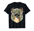 Camo Buck Hat Sunglasses Deer T-Shirt - Casual Everyday Wear Men Women - T-Shirt, Sweatshirt, Hoodie