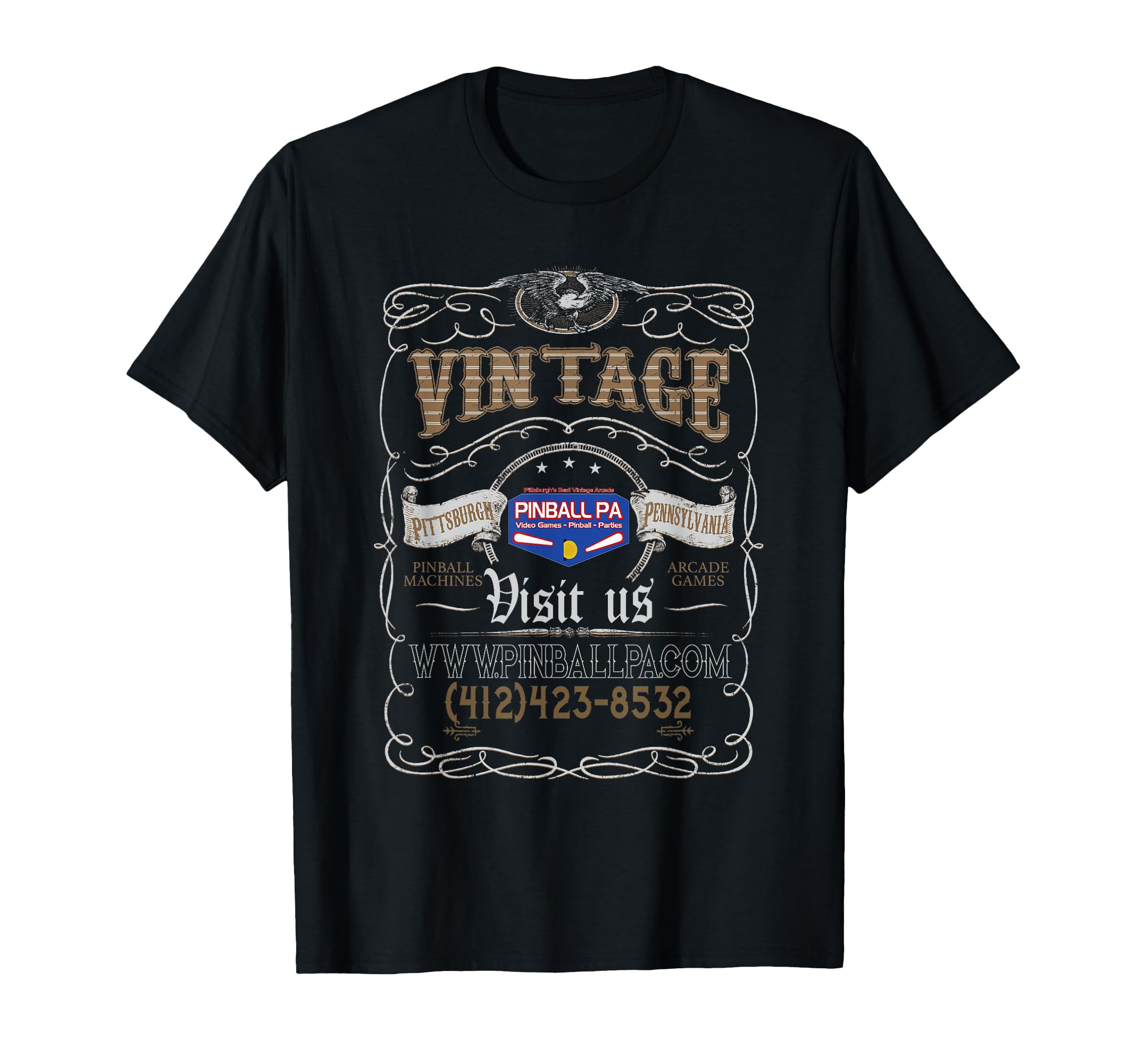 Pinball Pa T Shirts Color Logo T-Shirt - Aesthetic Graphic Unisex - T-Shirt, Sweatshirt, Hoodie
