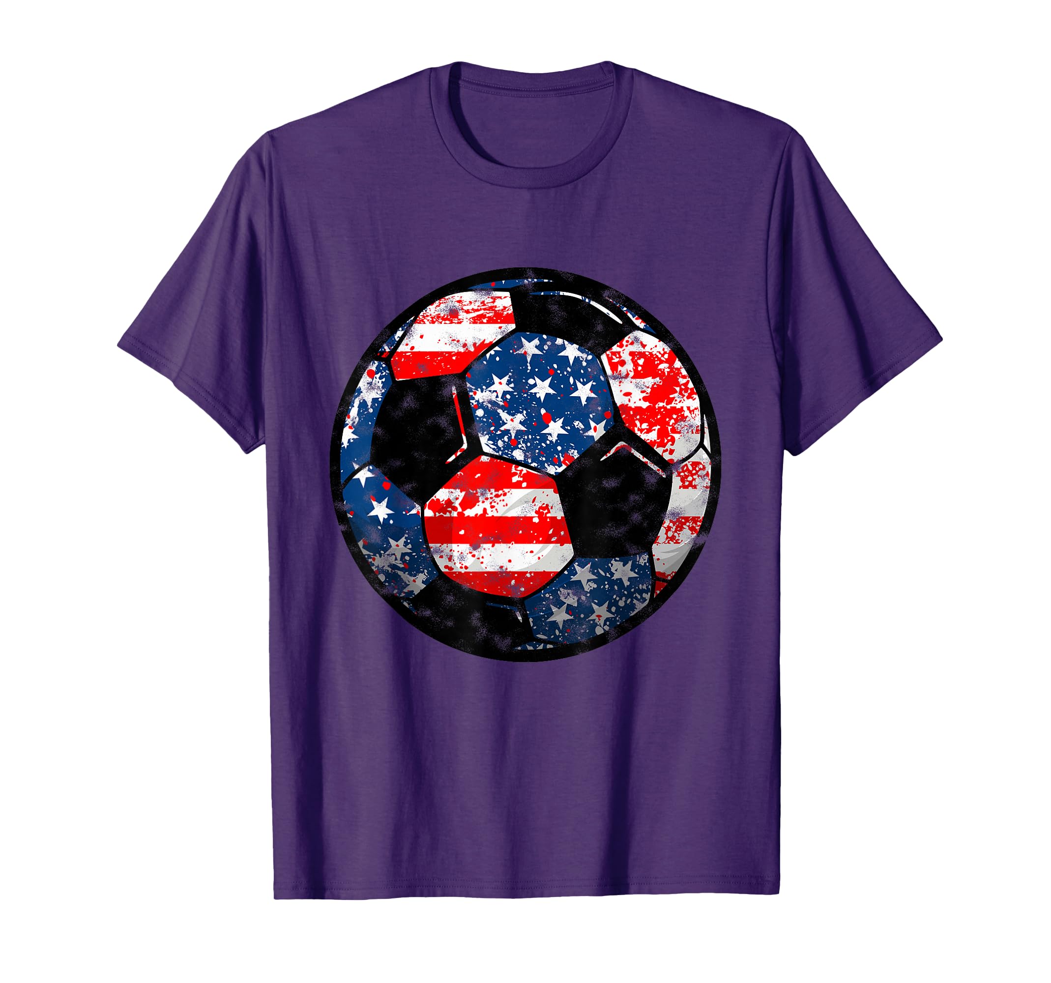 4Th July Usa Flag Soccer Patriotic T-Shirt - Novelty Apparel for Adults - T-Shirt, Sweatshirt, Hoodie
