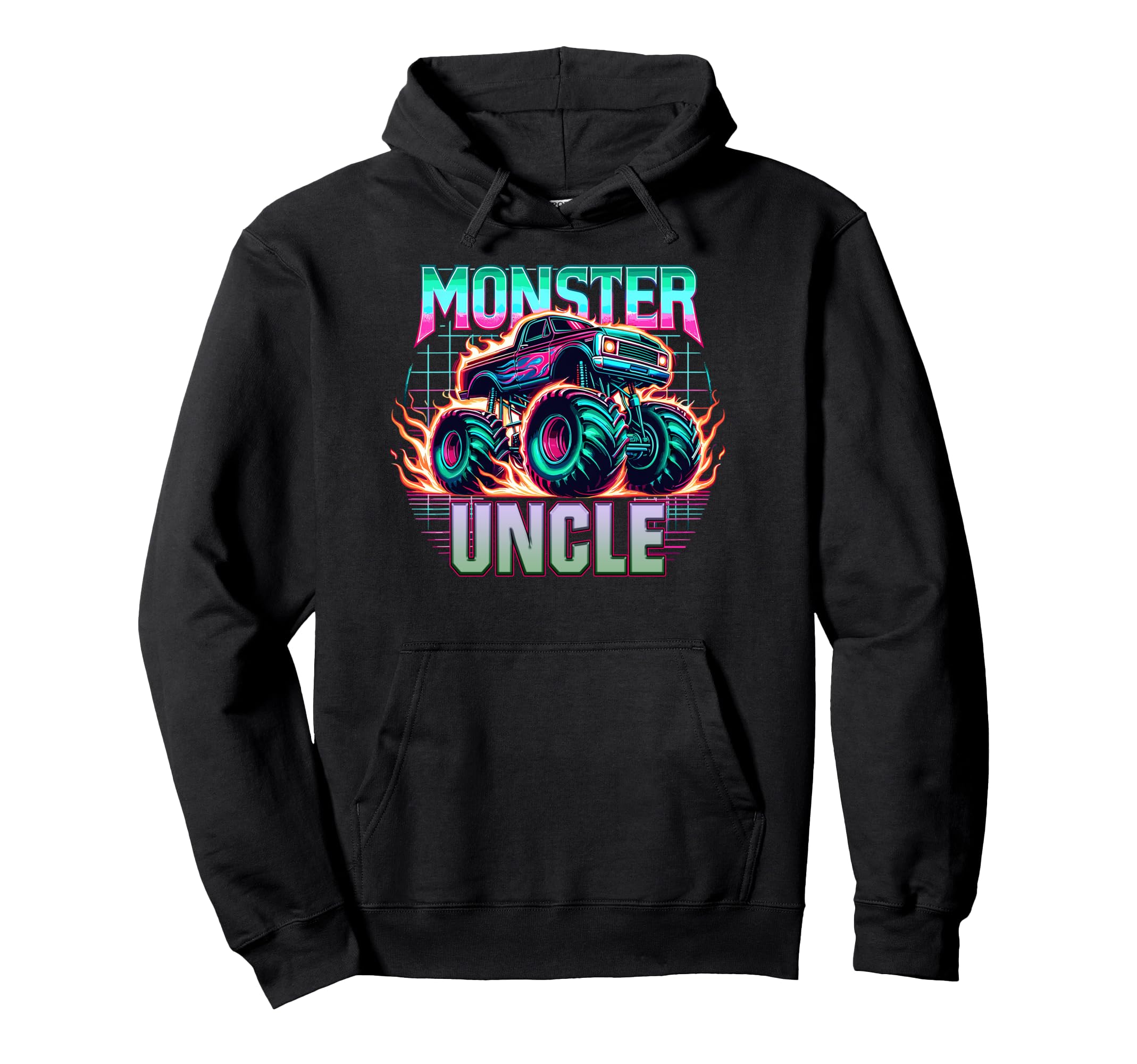 Monster Truck Uncle Monster Truck Are Hoodie - Custom Art Print for Adults - T-Shirt, Sweatshirt, Hoodie